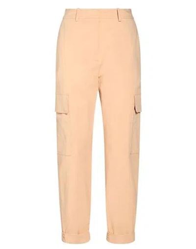 Eleventy Woman Pants Apricot Size 2 Cotton, Lyocell, Elastane In Orange
