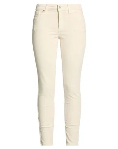 Eleventy Woman Pants Beige Size 10 Cotton, Elastane In Neutral