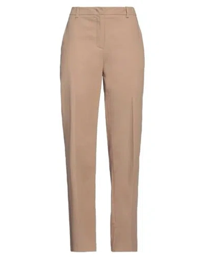 Eleventy Woman Pants Beige Size 2 Cotton, Elastane In Beige