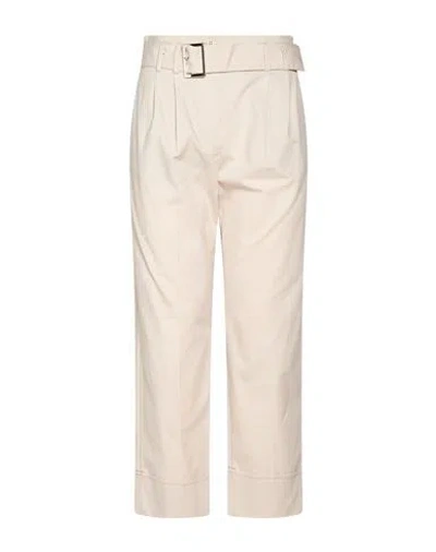 Eleventy Woman Pants Beige Size 2 Cotton, Lyocell, Elastane