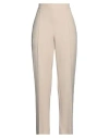 Eleventy Woman Pants Beige Size 2 Polyester, Viscose, Cotton, Elastane