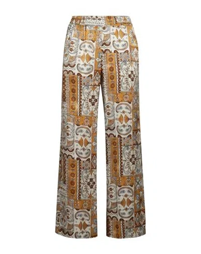 Eleventy Woman Pants Beige Size 2 Silk In Multi