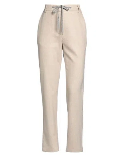 Eleventy Woman Pants Beige Size 2 Wool, Cashmere, Elastane