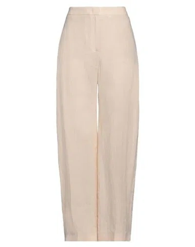 Eleventy Woman Pants Beige Size 6 Linen In Sand