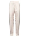 Eleventy Woman Pants Beige Size 6 Triacetate, Cupro
