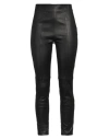 Eleventy Woman Pants Black Size 10 Lambskin In Black