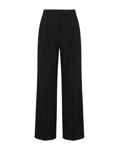Eleventy Woman Pants Black Size 2 Wool, Polyester, Elastane