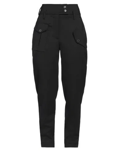Eleventy Woman Pants Black Size 2 Polyester, Wool, Elastane