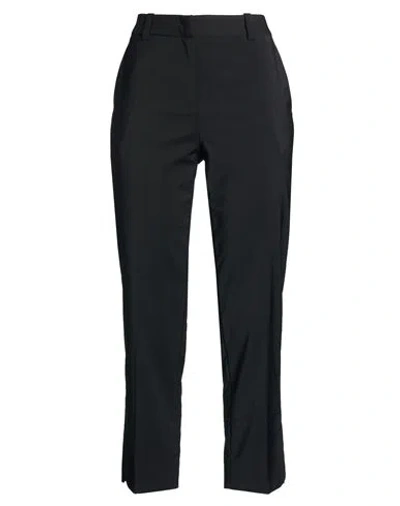 Eleventy Woman Pants Black Size 4 Wool, Polyamide, Elastane