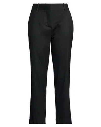 Eleventy Woman Pants Black Size 6 Wool, Elastane