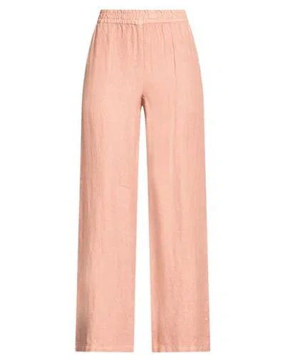 Eleventy Woman Pants Blush Size 0 Linen In Pink