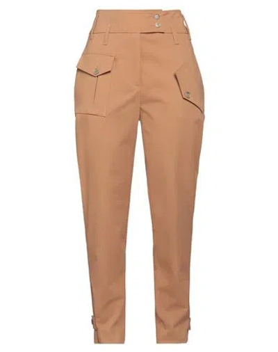 Eleventy Woman Pants Camel Size 2 Cotton, Elastane In Beige