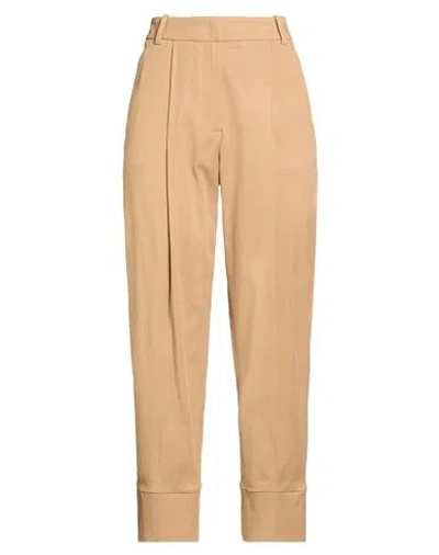 Eleventy Woman Pants Camel Size 8 Lyocell, Cotton, Elastane In Brown