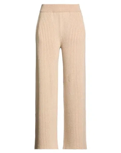 Eleventy Woman Pants Camel Size L Wool, Cashmere In Neutral