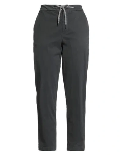 Eleventy Woman Pants Charcoal Size 2 Cotton, Elastane