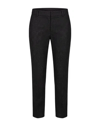Eleventy Woman Pants Charcoal Size 4 Wool, Cotton, Metallic Fiber, Polyamide In Black