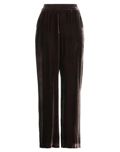 Eleventy Woman Pants Chocolate Brown Size 6 Wool, Elastane