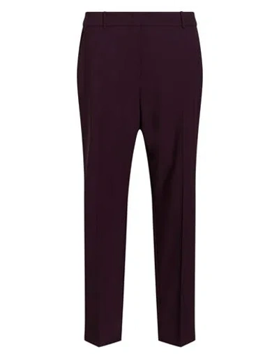 Eleventy Woman Pants Dark Purple Size 10 Wool, Viscose, Elastane