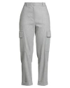 Eleventy Woman Pants Grey Size 2 Wool, Cashmere, Elastane
