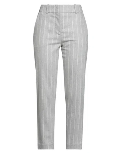 Eleventy Woman Pants Grey Size 2 Wool, Cashmere, Elastane In Gray