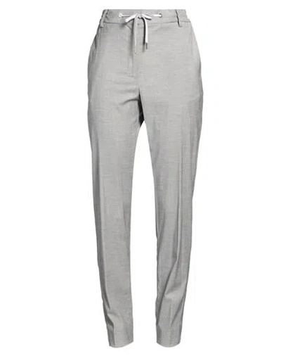 Eleventy Woman Pants Grey Size 2 Wool, Viscose, Elastane In Gray