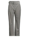 Eleventy Woman Pants Grey Size 4 Cotton In Gray
