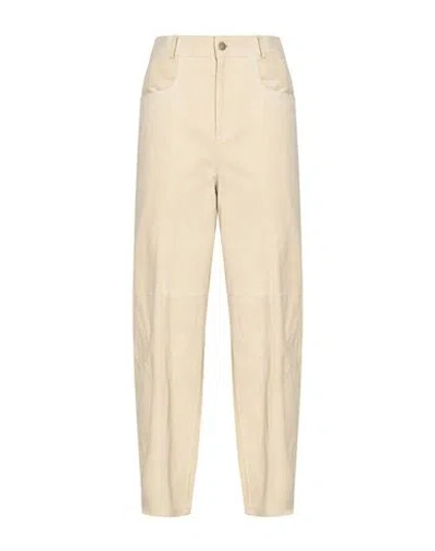 Eleventy Woman Pants Ivory Size 2 Sheepskin In White