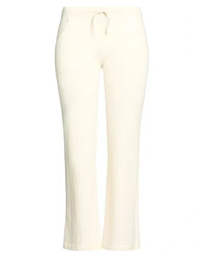 Eleventy Woman Pants Ivory Size M Wool, Cashmere In White