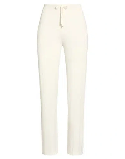 Eleventy Woman Pants Ivory Size S Silk, Viscose In White
