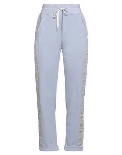 Eleventy Woman Pants Light Blue Size S Cotton, Polyester