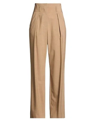 Eleventy Woman Pants Light Brown Size 2 Wool, Elastane In Beige