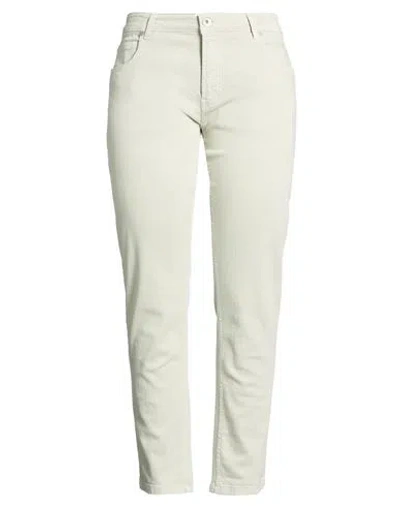 Eleventy Woman Pants Light Green Size 36 Cotton, Elastane