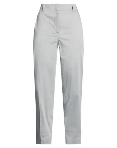 Eleventy Woman Pants Light Grey Size 0 Cotton, Elastane In Gray