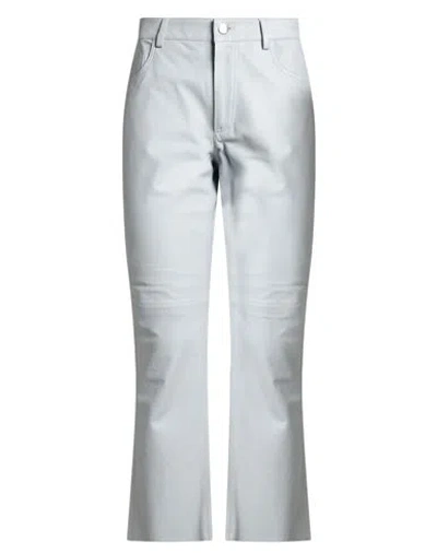 Eleventy Woman Pants Light Grey Size 2 Leather In Gray