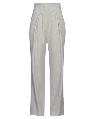 Eleventy Woman Pants Light Grey Size 2 Wool, Elastane