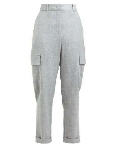 Eleventy Woman Pants Light Grey Size 2 Wool, Polyamide, Metallic Fiber