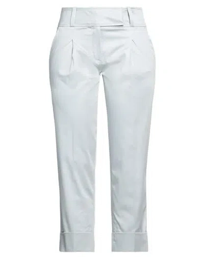 Eleventy Woman Pants Light Grey Size 4 Cotton, Elastane In White