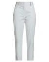 Eleventy Woman Pants Light Grey Size 4 Cotton, Lycra, Elastane In Gray