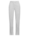 Eleventy Woman Pants Light Grey Size 6 Cotton, Lyocell, Elastane In Grey