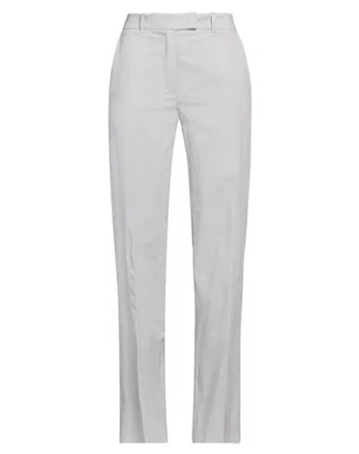 Eleventy Woman Pants Light Grey Size 6 Cotton, Lyocell, Elastane