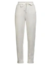 Eleventy Woman Pants Light Grey Size Xl Cotton, Polyamide In Gray