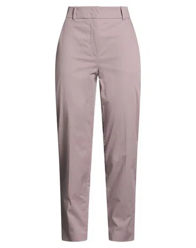 Eleventy Woman Pants Lilac Size 2 Cotton, Lyocell, Elastane In Purple