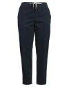 Eleventy Woman Pants Navy Size 10 Cotton, Elastane