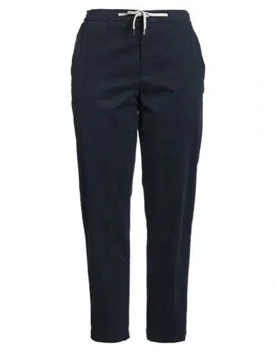 Eleventy Woman Pants Navy Size 10 Cotton, Elastane