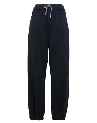 Eleventy Woman Pants Navy Size 4xl Cotton, Polyamide, Wool In Blue