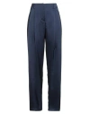 Eleventy Woman Pants Navy Size 8 Triacetate, Cupro In Multi