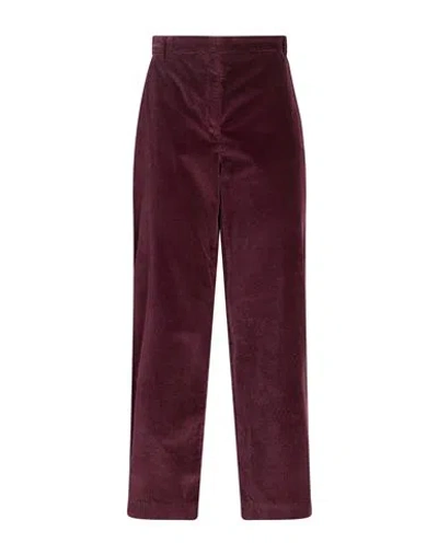 Eleventy Woman Pants Plum Size 10 Cotton, Modal, Elastane In Purple