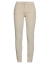 Eleventy Woman Pants Sand Size 2 Cotton, Elastane In Brown