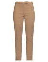 Eleventy Woman Pants Sand Size 2 Lyocell, Cotton, Elastane In Multi
