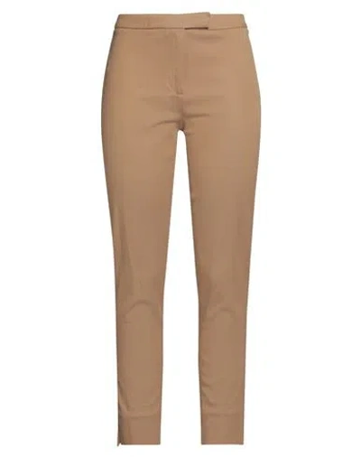 Eleventy Woman Pants Sand Size 2 Lyocell, Cotton, Elastane In Multi